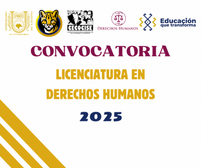 Convocatoria de Licenciatura en Derechos Humanos